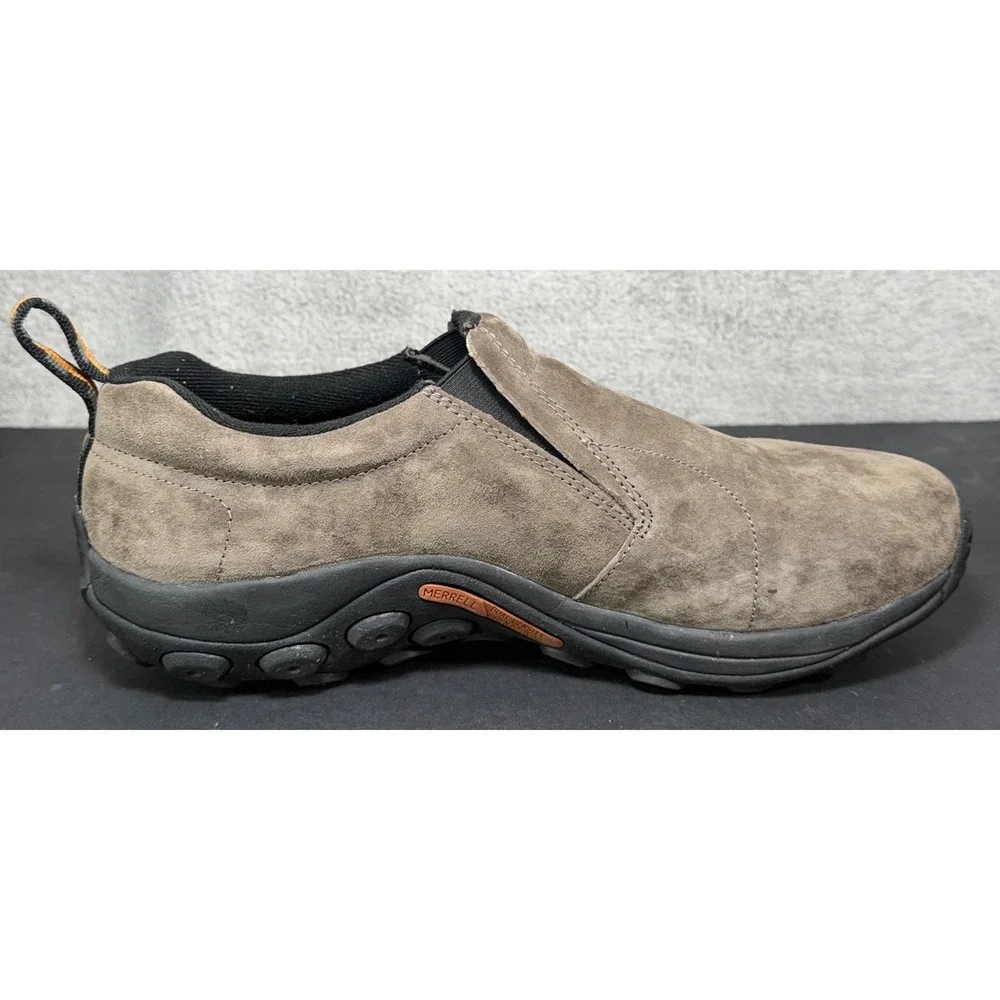 Merrell Jungle Moc Shoes Mens 13 Gunsmoke Brown Suede Slip On J63787W